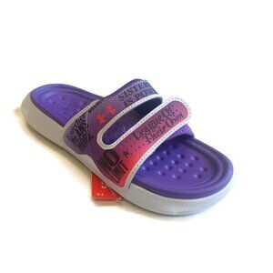 Under Armour Womens Size 6 Ansa Studio International Womens Day Slides Purple